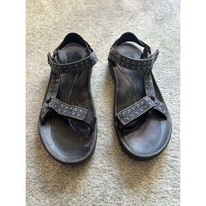 Teva Hurricane Mens Blue Black Greek Braid Sport Ankle Sandals Size 13